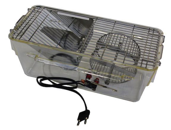 Running Wheel Cage — instrumented activity cage for circadian locomotor research